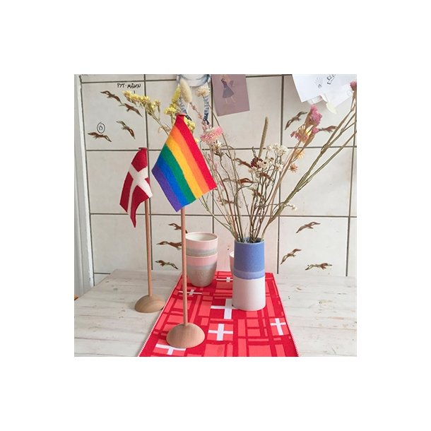 Linedyr regnbue bordflag